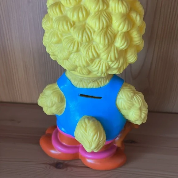 VINTAGE 80’s Jim Henson Sesame Street Big Bird Coin Bank by illco - Picture 4 of 17